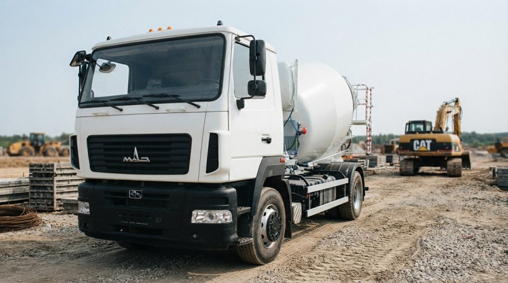 Авто­бетоно­смеситель Tigarbo 9DA на шасси МАЗ-6312В5